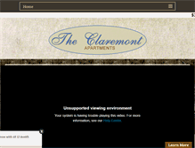 Tablet Screenshot of claremontaptskc.com